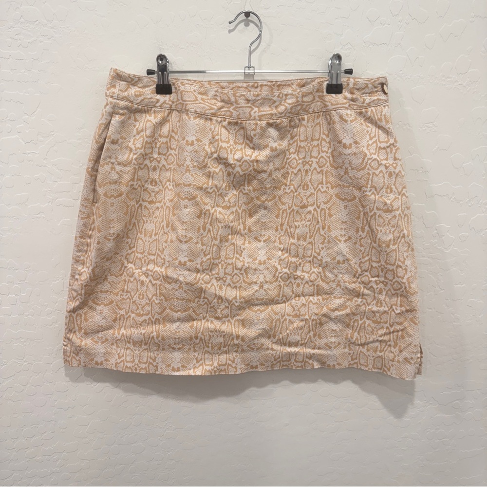 EP Pro Athletic Golf Skort Womens 14 Snakeskin Mini Pattern Outdoor Sporty